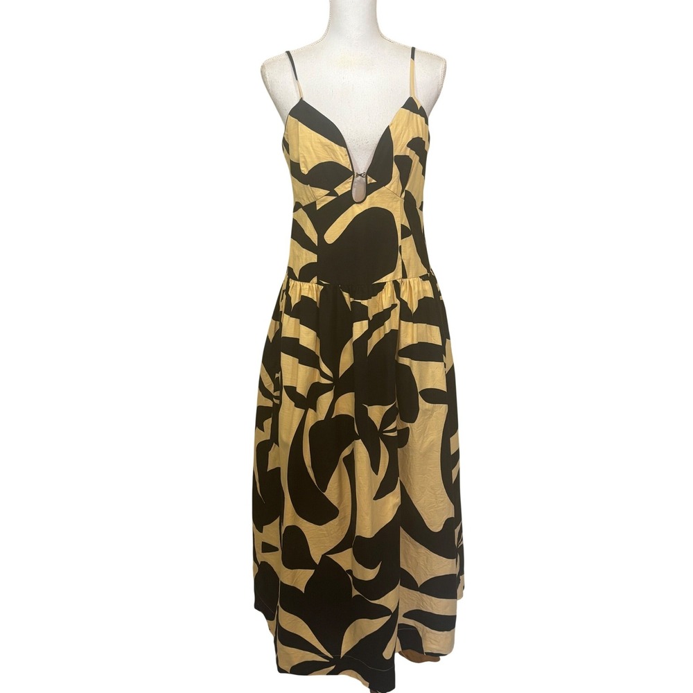 Mon Renn Surreal Cotton MaxiDress, Medium, resort, vacation, artistic, Australia
